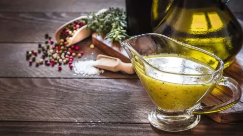 Vinagreta con aceite de oliva